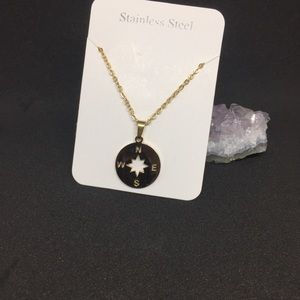 Compass pendant necklace